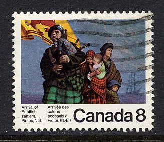 Canada #619 used, Scottish Settlers