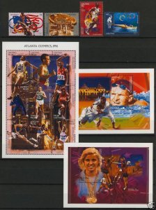 Lesotho 1048-54 MNH Olympic Games, Sports