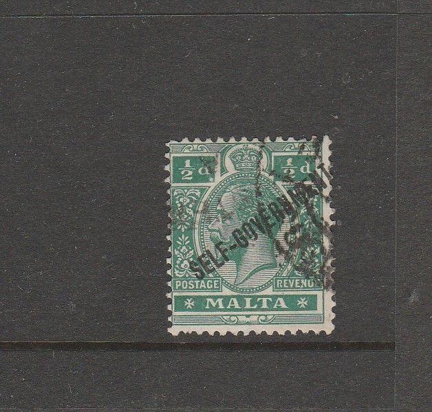 Malta 1922 self Govt Crown CA 1/2d Used SG 106