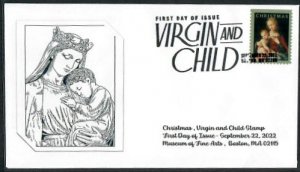 5721 - FDC - 60c Christmas Virgin & Child - Wally Jr Version #1 - BWP