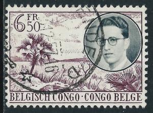 Belgian Congo, Sc #297, 6.50fr Used