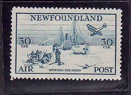Newfoundland #7034- Sc. #C15 - 30c blue Airmail , watermarked
