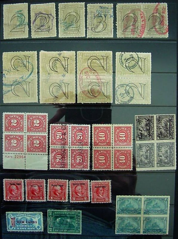 USA, Revenues Group lot, with some nice cancels