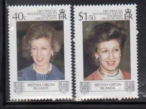 British Virgin Islands 618-19 Royal Visit Mint NH