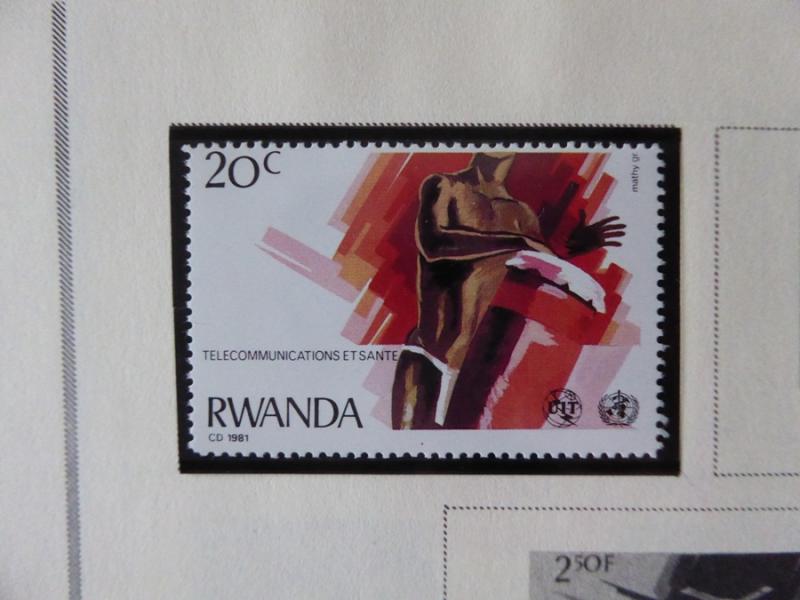 Rwanda 1962-1980  Mint/Used Stamp Collection on Scott Int Alb Pgs