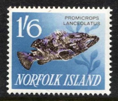 STAMP STATION PERTH Norfolk Island #58 Fish MLH -CV$2.50