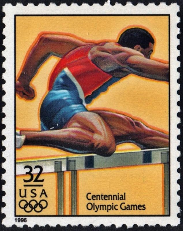 SC#3068p 32¢ 1996 Summer Olympic Games: Men's Hurdles (1996) MNH