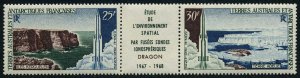 FSAT C15-C16a. MNH. Mi 42-43. Space exploration with Dragon rocket, 1967-1968.