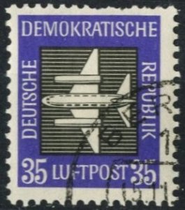 GERMANY DDR #C3, USED AIRMAIL - 1957 - DDR1009