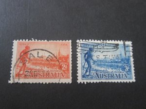 Australia 1934 Sc 142-43 FU