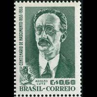 BRAZIL 1955 - Scott# 830 Adolfo Lutz Set of 1 NH