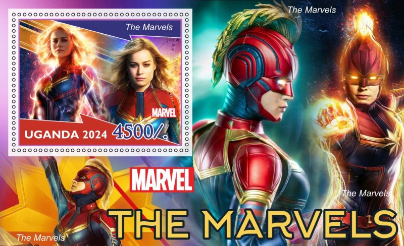 Stamps. Marvel 8 sheet perforated 2024 year
