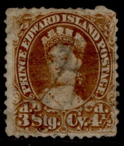 CANADA - Prince Edward Island QV SG32, 4½d (3d stg) deep brown, USED. Cat £85.