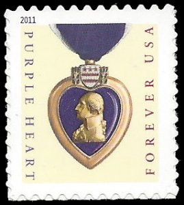 #4529 (44c Forever) Purple Heart 2011 Mint NH