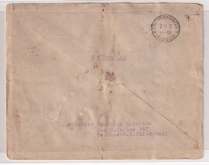 BRAZIL cover_1931_Airmail_Via Condor-Zeppelin_First Flight Brazil-Europe