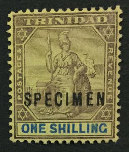 MOMEN: TRINIDAD SG #142s 1904-07 SPECIMEN MINT OG H LOT #191727-672