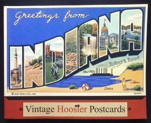 Greetings from Indiana Vintage Hoosier Postcards by Robert Reed (2003)