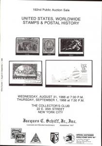 United States, Worldwide Stamps & Postal History, Schiff 192