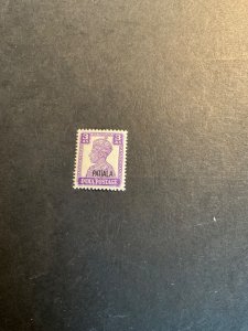 Stamps Indian States Patiala  Scott #109 never hinged