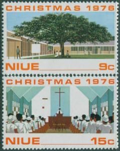 Niue 1976 SG211-212 Christmas set MNH