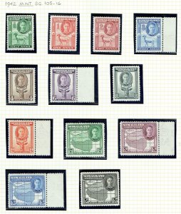 SOMALILAND PROTECTORATE 1942-1951 Mint sets arranged on leaves - 42775