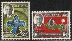 Jamaica Sc #150-151 Mint Hinged