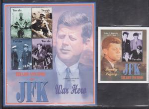 Tuvalu 907-908 John F Kennedy Mint NH