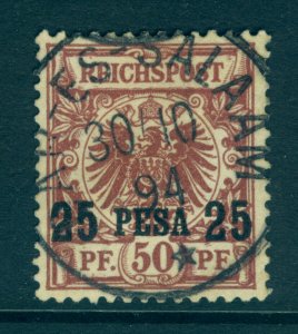 German Colonies - EAST AFRICA 1893 SURCHARGED size 17½mm 25p/50pf Sc# 5a used