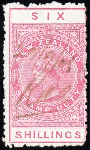 New Zealand Stamps # AR 7 Used Fiscal Cancel Scott Value $40.00