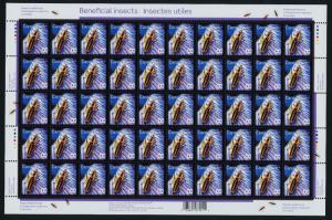 Canada 2409 Sheet MNH Margined Leatherwing, Beneficial Insect