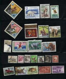 Animals 80 different  Mint & used  PD
