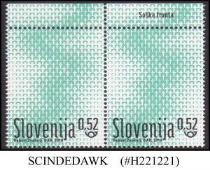 SLOVENIA - 2018 CENTENARY OF THE FIRST WORLD WAR - 2V PAIR MINT NH