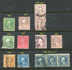 #486, 489,489 pr, 490, 492,493, 494,495 496, 496 (3)⭐⭐⭐⭐⭐⭐