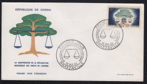 Congo 1963 UNESCO  First Day Cover FDC