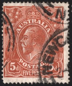 Australia SC#36 5d King George V (1915) Used