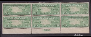 BOBPLATES #C9 Maps Bottom Plate Block 18890 F-VF MNH SCV=$95