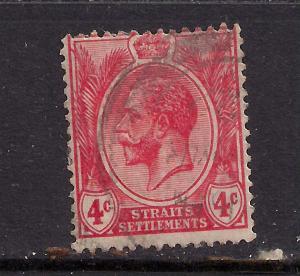 Straits Settlement 1912 - 23 KGV 4ct Red SG 198b  ( 560 )