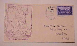 US CACHET GOLD MINER ROUGH & READY CALIFORNIA 1938