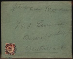 Germany 1909 Togo AGOME-PALIME Cover Dessau 105310