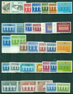 EUROPA Worldwide 1984 sets, 35 diff countries, Complete, og, NH, Scott $114.00