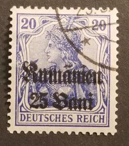 Scott  3N11 - 1918 - Germania Surcharged Germany Used Stamp z5770