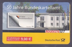 Germany 2468Ab MNH 2008 Federal Cartel Office 50th Anniv. Self-Adhesive Booklet