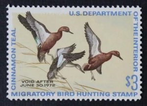 RW38 1971 Federal Duck Stamp-Unsigned-VF OGNH-OFFER?