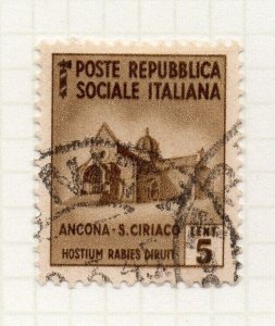 Italy 1944-45 Early Issue Fine Used 5c. NW-216291