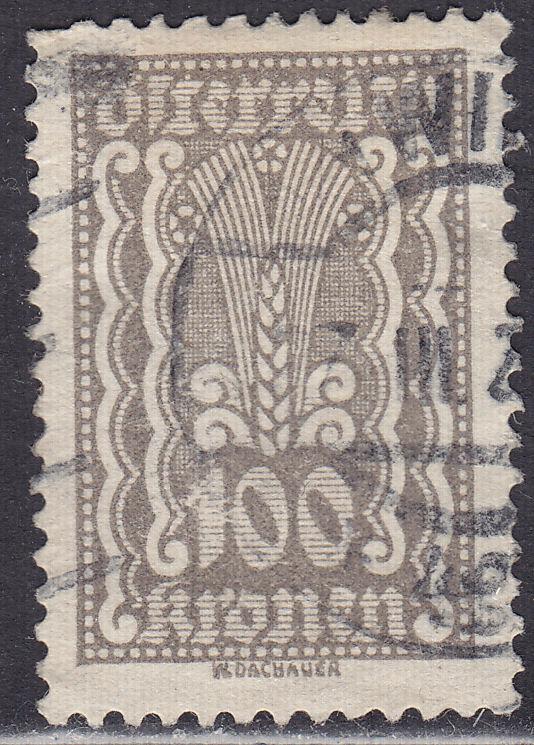 Austria 268 Symbols of Agriculture 100k 1922