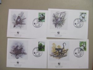 Four Honduras Monkey WWF fdc