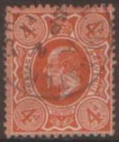 Great Britain 4d. Pale Orange FU SG240 Scott #144