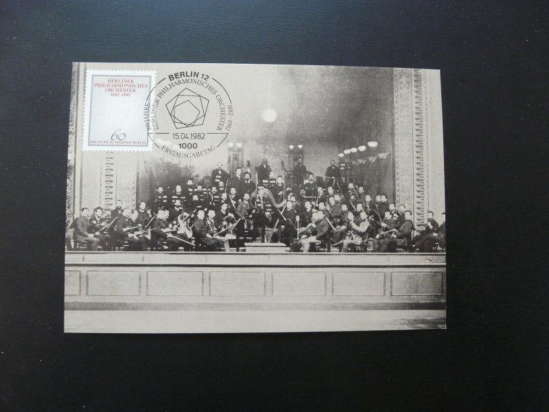 music philharmonic orchestra maximum card Berlin 1982