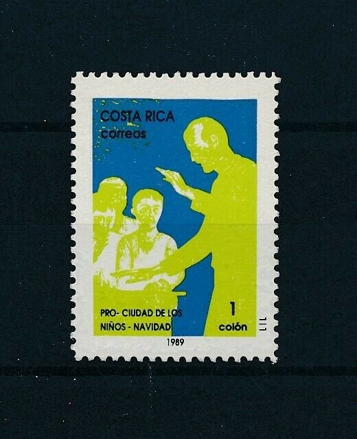 [104169] Costa Rica 1989 Postal tax children's village Christmas teaching  MNH