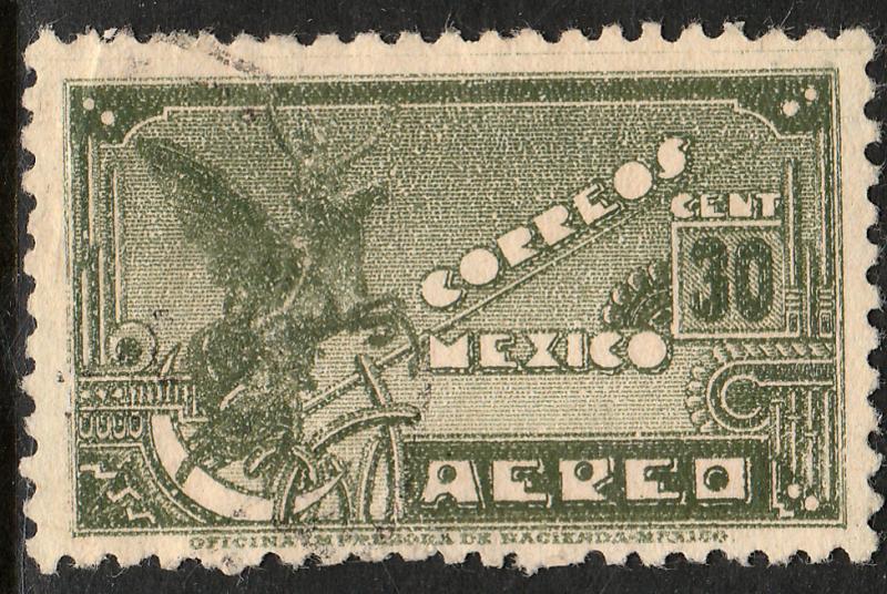 MEXICO C136, 30c 1934 Definitive. Pegasus. Used. (800)